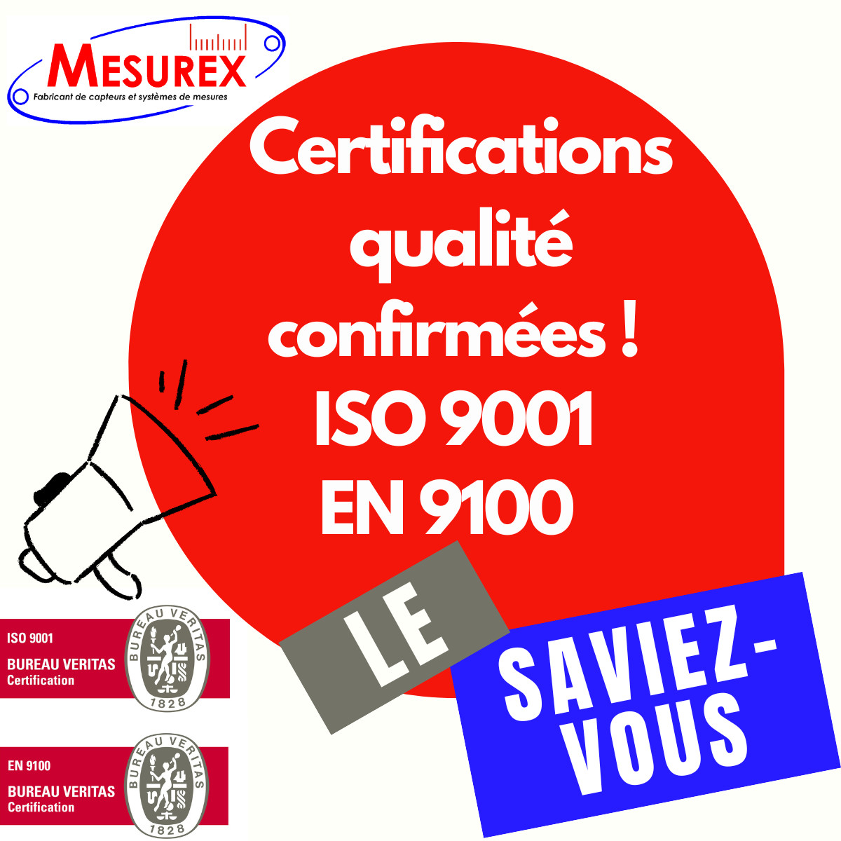 MESUREX-Certifications